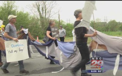 Protesters in Fluvanna County Hold Funeral for James River – NBC29 WVIR Charlottesville, VA News, Sports and Weather