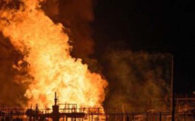 Officials: 1 missing, 2 injured in Louisiana pipeline fire