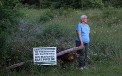 Pipeline protestors face arrest, charges on their own land