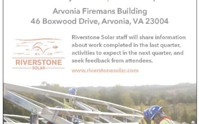 Riverstone Solar Construction Town Hall, March 4th
