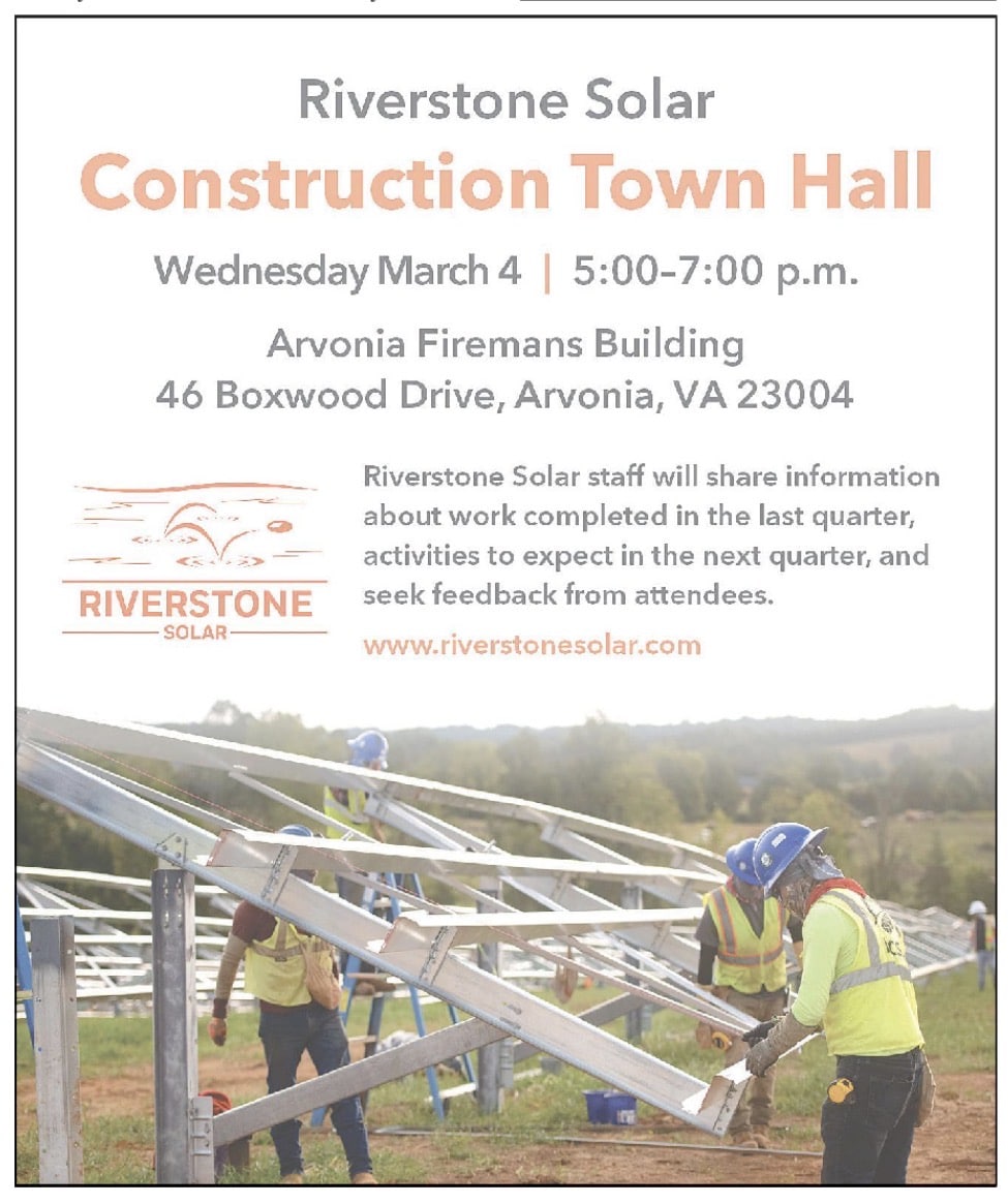Riverstone Solar contruction town all March 4, 2026