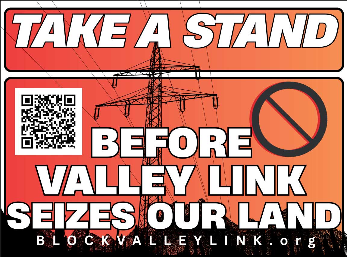 Block Valley Link sign